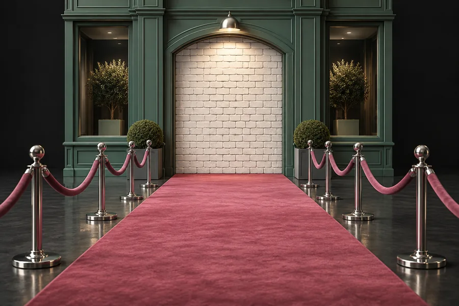 Una alfombra roja lleva hasta una puerta tapiada: atraer visitas no basta si la web les cierra el paso